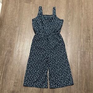 Wonder Nation Blue Floral Jumpsuit